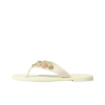 CHANEL Flip Flops Women's Yellow