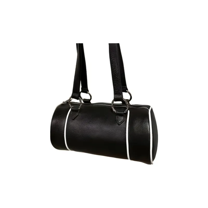 Chrome Hearts Leather Bucket Bag Shoulder Bag Handbag Women's Black-1
