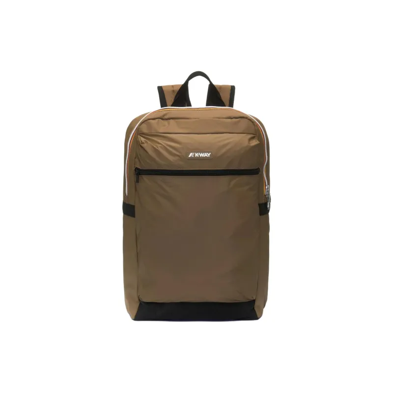 K-WAY Nylon Backpack Unisex Brown-0