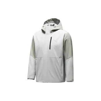 Anta Water Resistant Windproof Breathable Warm Windbreaker Jacket Unisex Grass Winter Gray/pine Gray Green