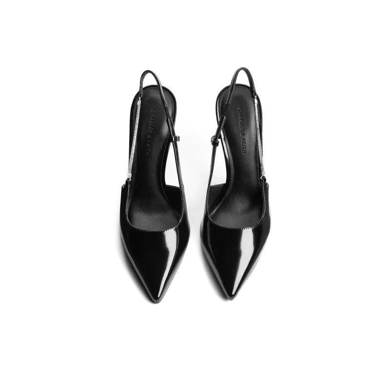 CHARLES&KEITH Small Ck Slim Heel High Heels 9.3cm Women's-10