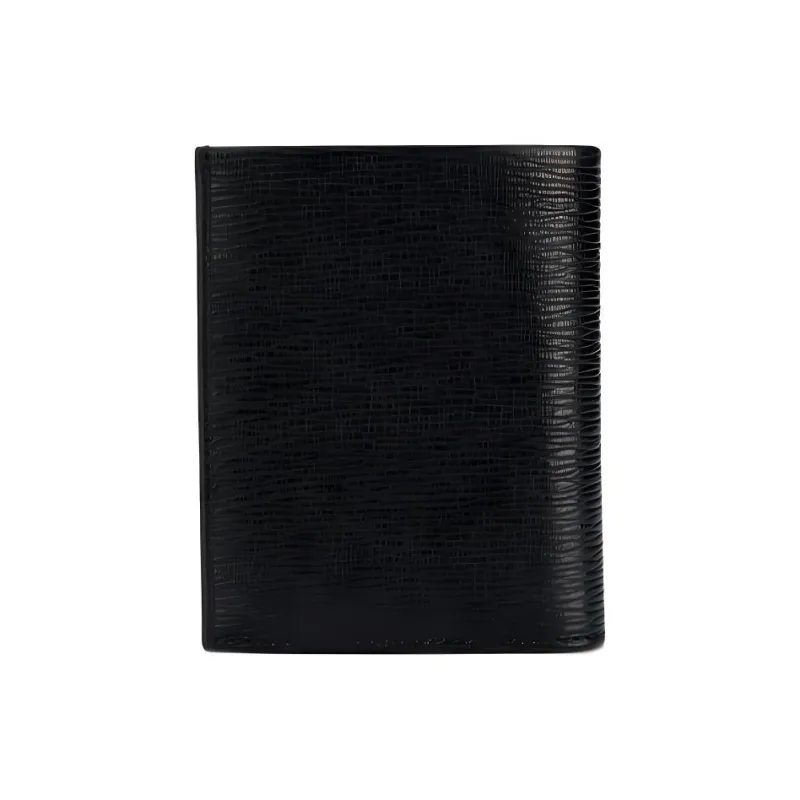 FERRAGAMO Leather Coin Purse Men's Black-1