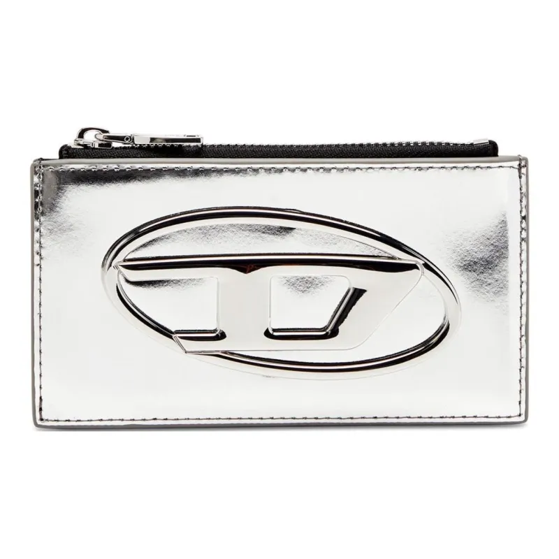 DIESEL Cow Leather Wallet Women's Silver-0