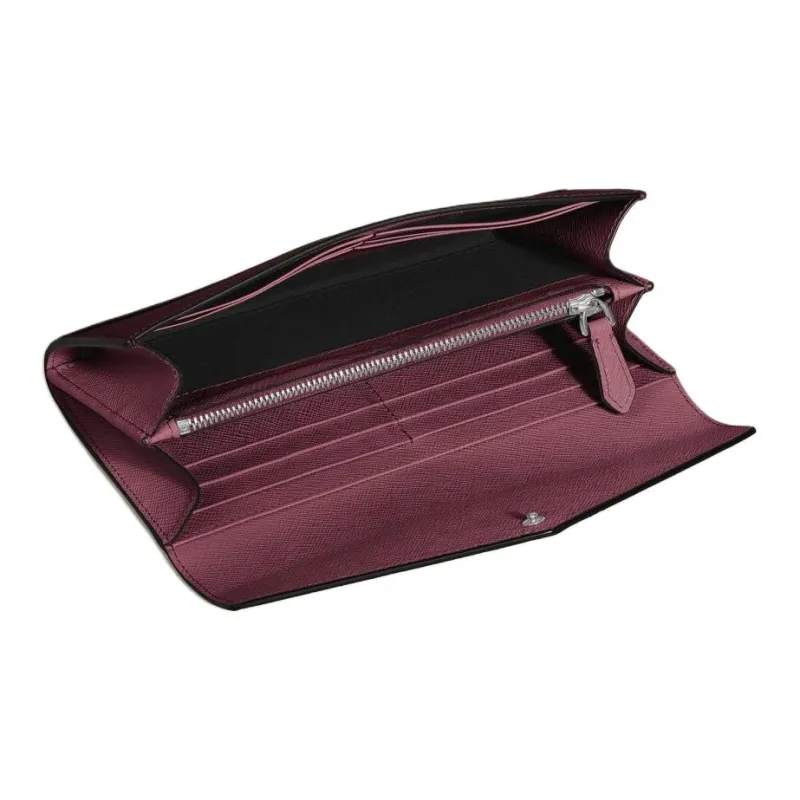 MONTBLANC MONTBLANC Grained Cow Leather Wallet Women's Bordeaux Red-3