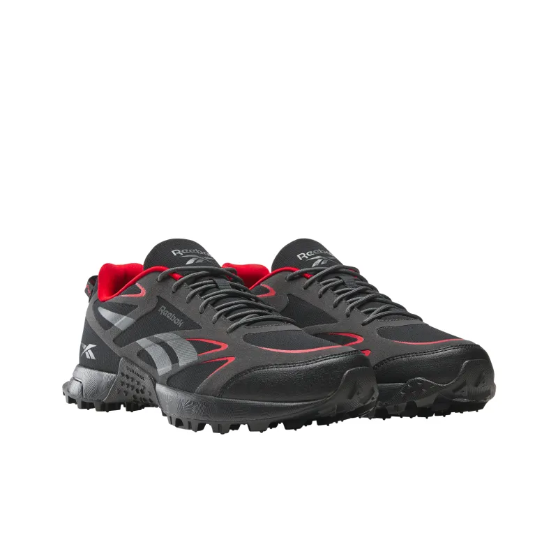Reebok Wear Resistant Slip Resistant Low Top Running Shoes Unisex Black/Red-1