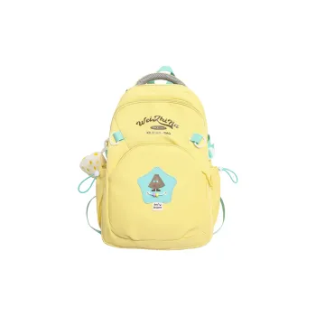GOBLIN SHARKS 1759 Nylon Backpack Regular Unisex Yellow/Black Pink/Green Purple Khaki