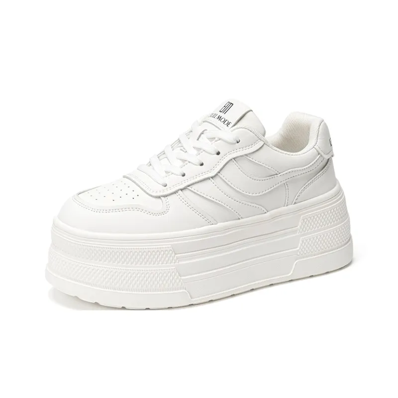 EXULL Q Low Top Skateboard Shoes Women's White-1
