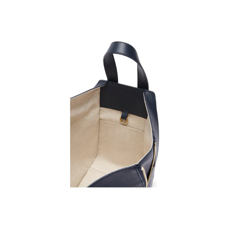 LOEWE Hammock Soft Grained Calfskin One Shoulder Handbags Women's Dark Marine Blue-5