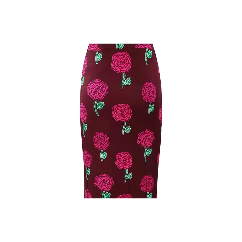VERSACE JEANS COUTURE SS23 Casual Long Skirt Women's Red-4
