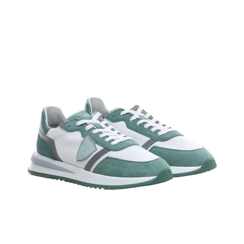 PHILIPPE MODEL PARIS Slip Resistant Low Top Casual Shoes Men's White Green-1