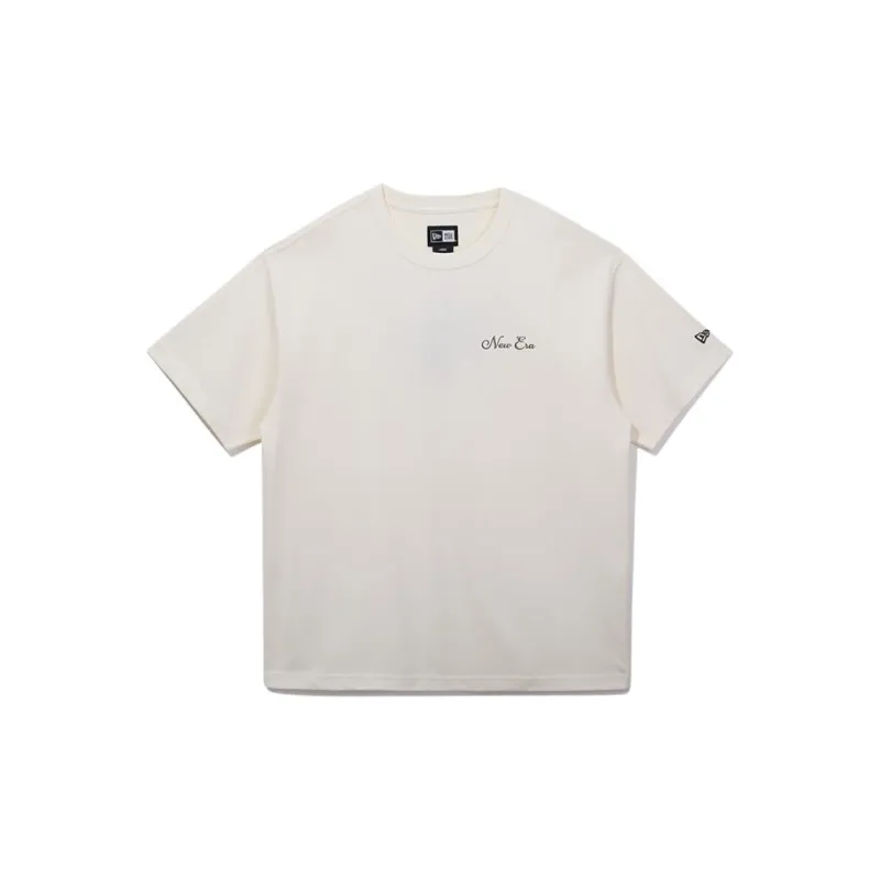 New Era T Shirts Unisex Ivory White-1