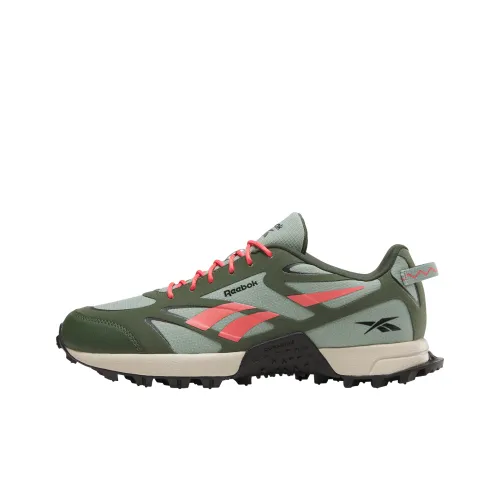 Reebok Wear-Resistant Slip-Resistant Low-Top Running Shoes Women's Green/Pink