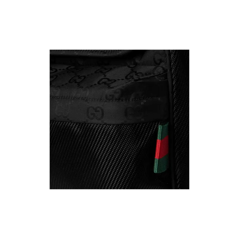 GUCCI Nylon Shoulder Bag, Crossbody Bag Medium Size Men's Black-5