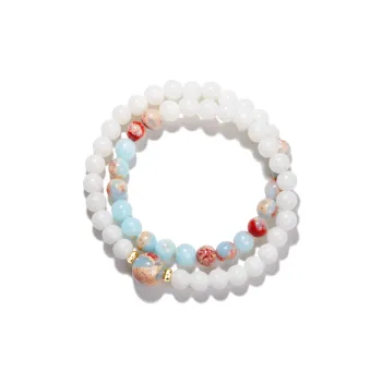 JINGCHENGGOU White Jade Bodhi Bracelets Unisex