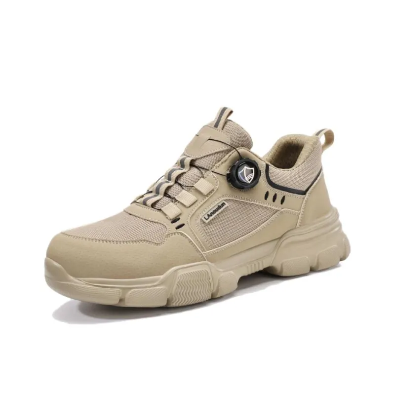 Blue Gull Shield Impact-Resistant Lightweight Rebound Low-Top Outdoor Shoes Unisex Umber-1