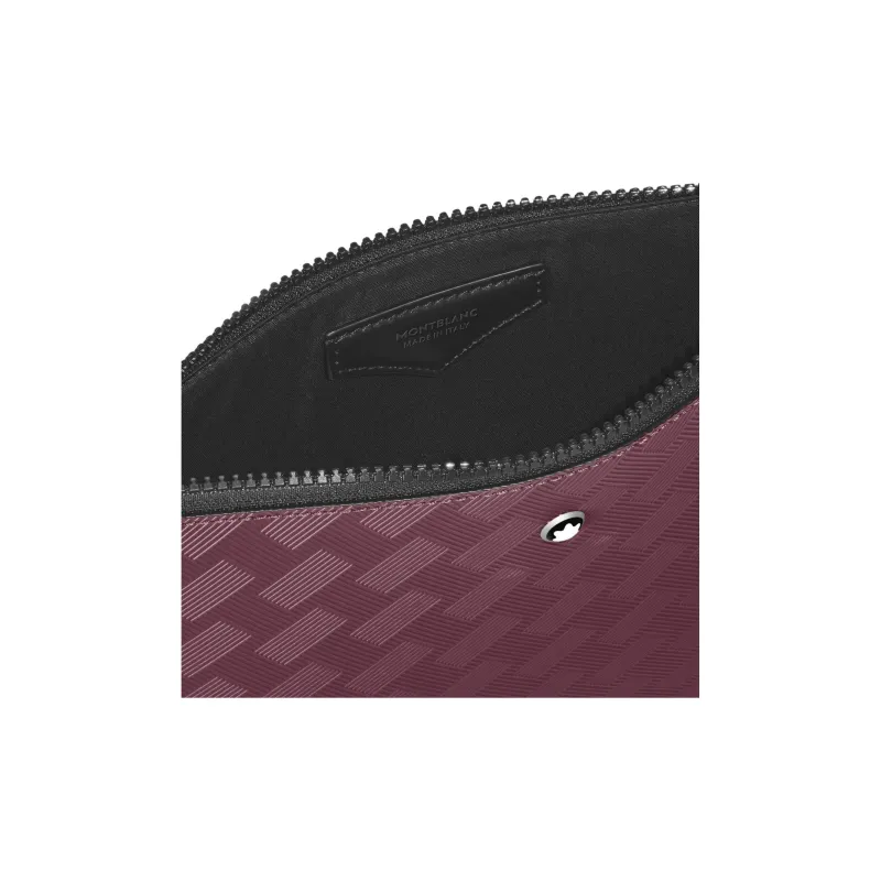 MONTBLANC Full Grain Cow Leather Clutch Men's Bordeaux Red-5