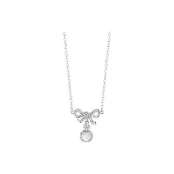 Heart Grass S925 Silver Necklaces Women's