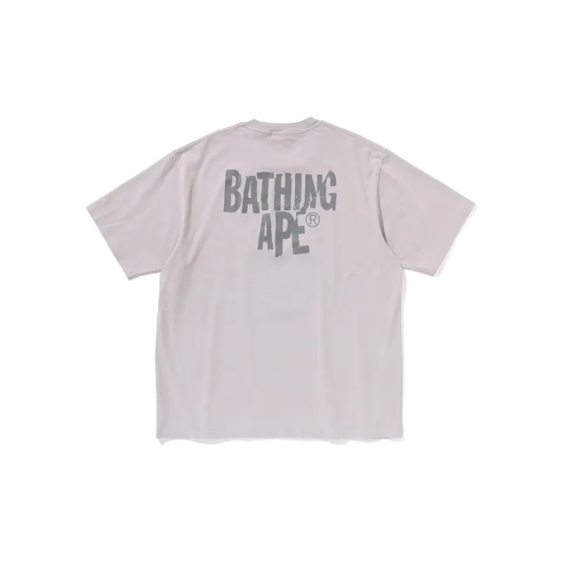 Bape Heavy Washed Ape Head Relaxed Fit Tee-3