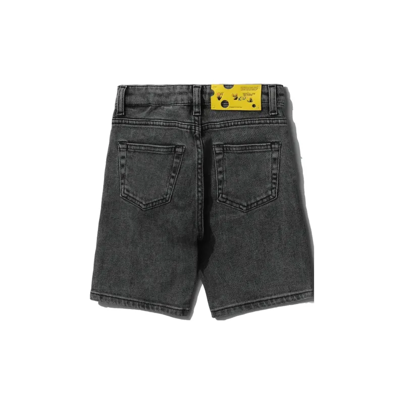 OFF WHITE Denim Shorts Women's Black-1