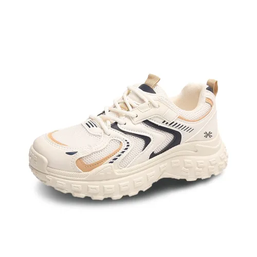 YUZHAOLIN Anti Slip And Wear Resistant Height Increasing Low Top Chunky Sneakers Women's