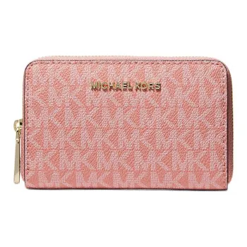 MICHAEL KORS Coated Canvas Wallet Small Size Women's Sunset Rose