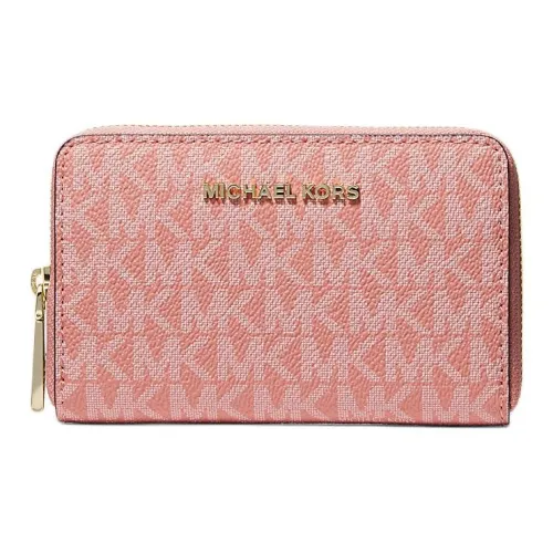 MICHAEL KORS Coated Canvas Wallet Small Size Women's Sunset Rose