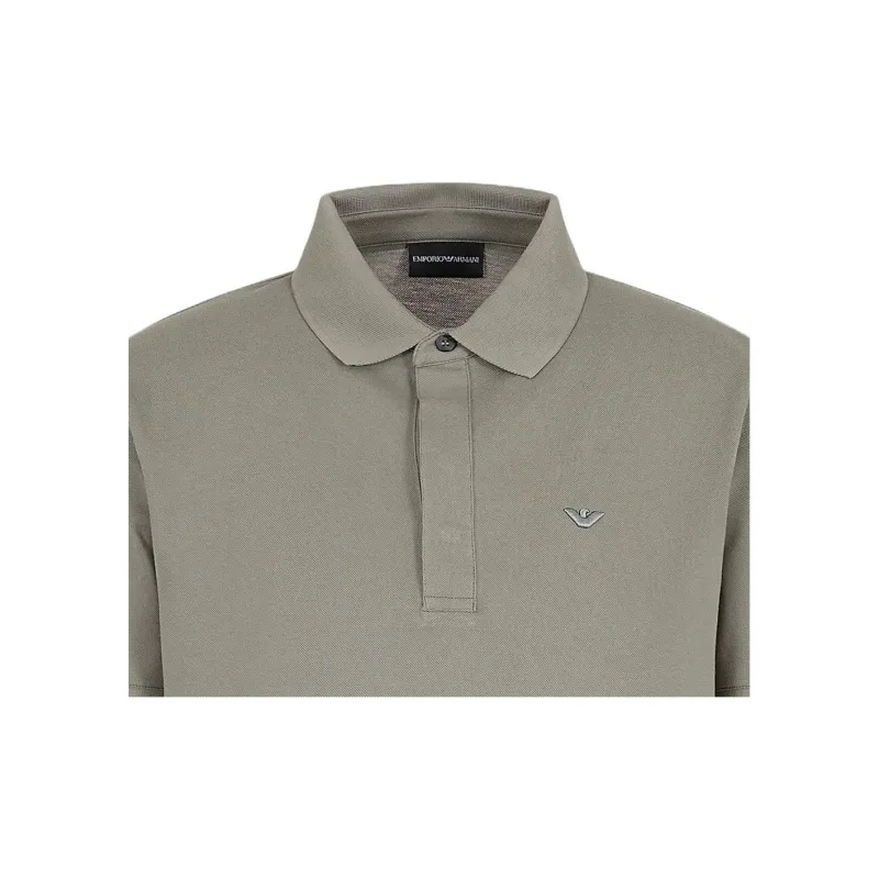 EMPORIO ARMANI Polo Shirts Men Gray Green-4