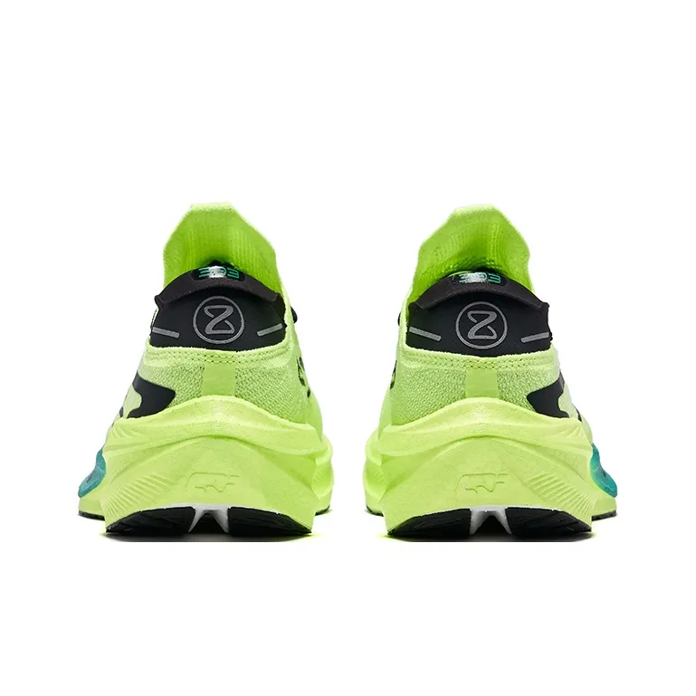 Erke Dust 3.0 Cushioning Rebound Low-Top Running Shoes Men's Fluorescent Glossy Finish Green Jet Black-3