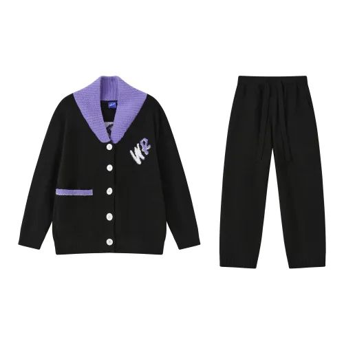 WILD ROOMS Pajama Set Unisex Black