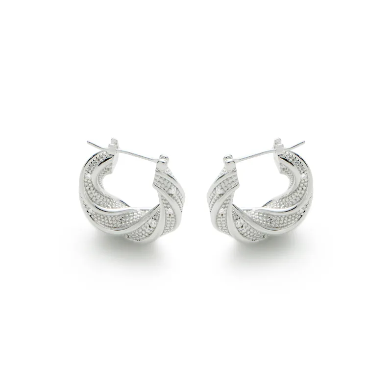 RSNY Rhodium plated Copper Earrings Women's-4