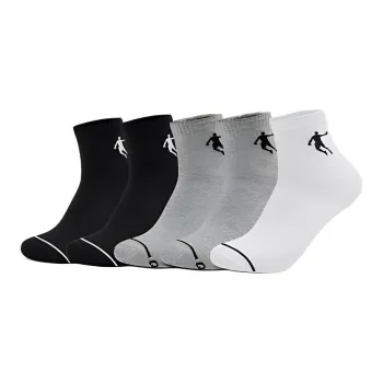 QIAODAN Mid Calf Socks Men's 5 Pack