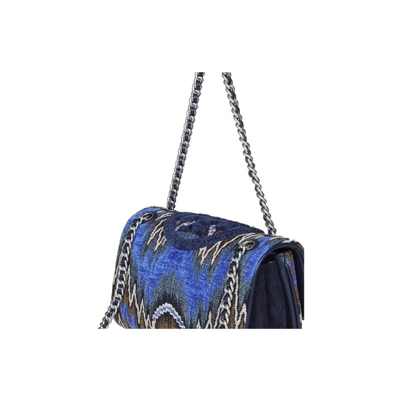 TORY BURCH Fleming Leather Crossbody Bag, Shoulder Bag Women's Multicolor-4