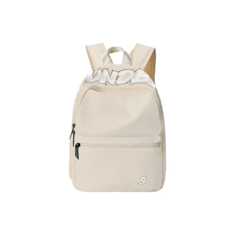 Soundbyte Polyester Backpack Regular Unisex Beige-0