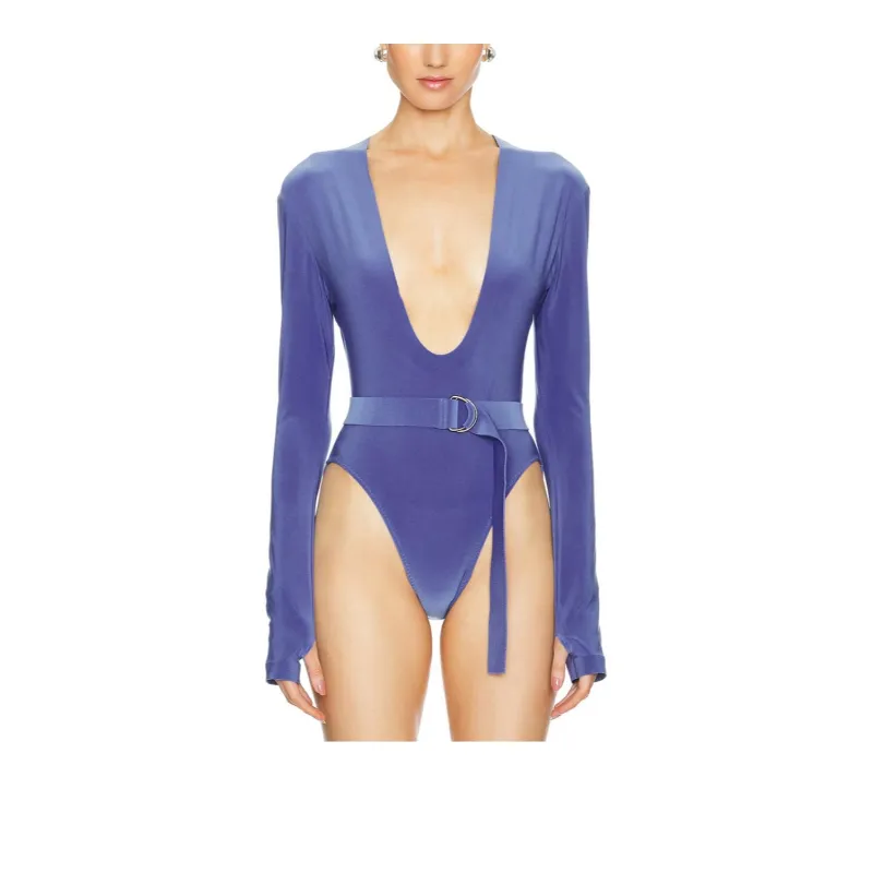 NORMA KAMALI Bodysuits Women's Military Blue-1