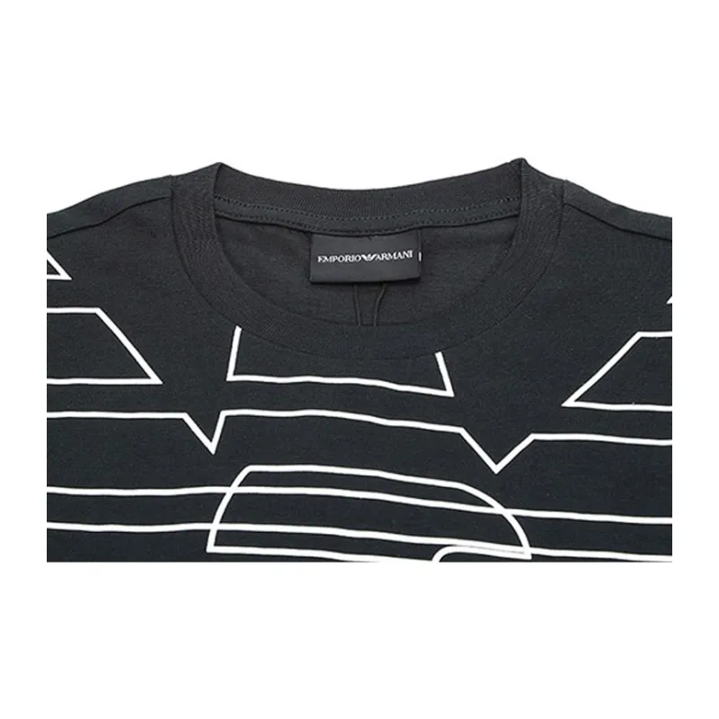 EMPORIO ARMANI T Shirts Men Dark Green-4