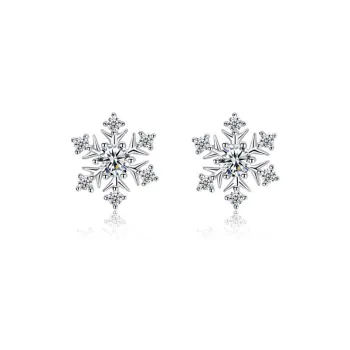 Brilliant Heart S925 Stud Earrings Women's