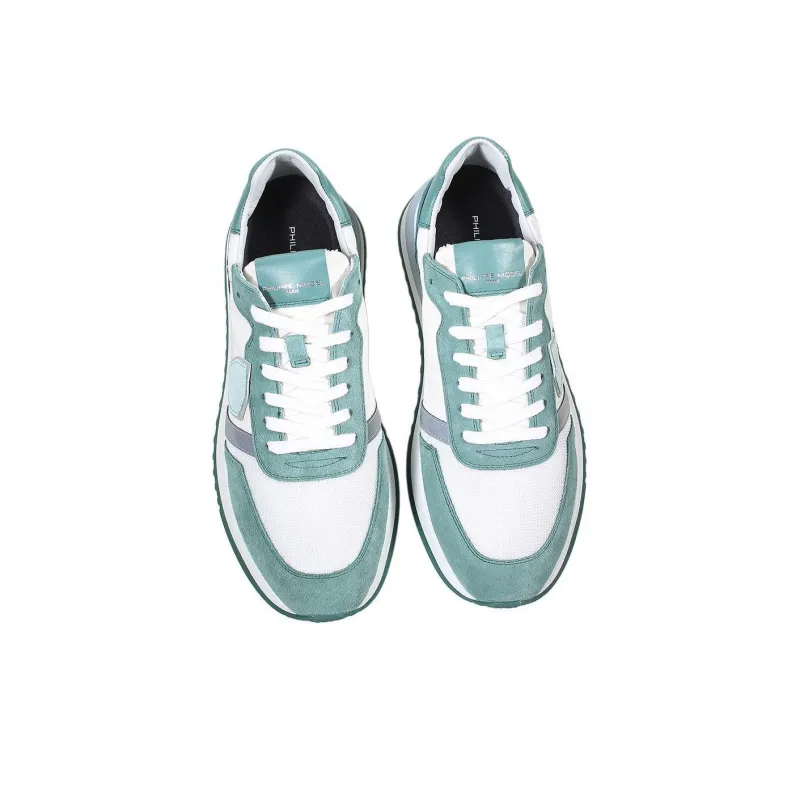 PHILIPPE MODEL PARIS Slip Resistant Low Top Casual Shoes Men's White Green-2