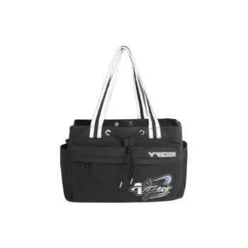 VICTOR PU Tote Bag Shopping Bag Shoulder Bags Unisex Black