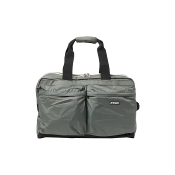K WAY Nylon Travel Bag Unisex Green Black