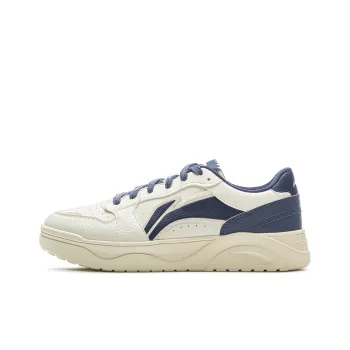LiNing Treasure 2 Anti Slip Wear Resistant Low Top Skateboard Shoes Men's White Blue