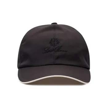 Loro Piana Polyamide, Cotton, Polyester Baseball Caps Unisex Black