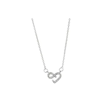 Heart Grass S925 Silver Necklaces Women's