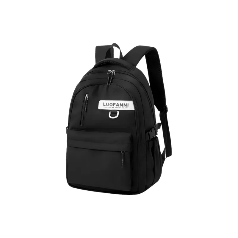 Tonlion Nylon Backpack Regular Unisex White/Black-0