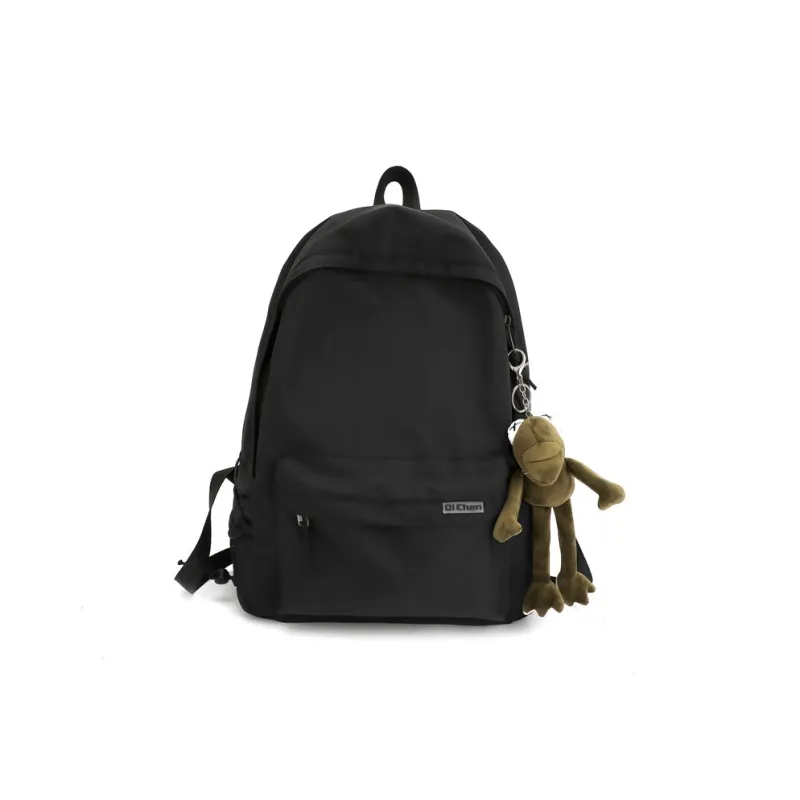 Alcohol Dragon Nylon Backpack Regular Unisex Black/White-0