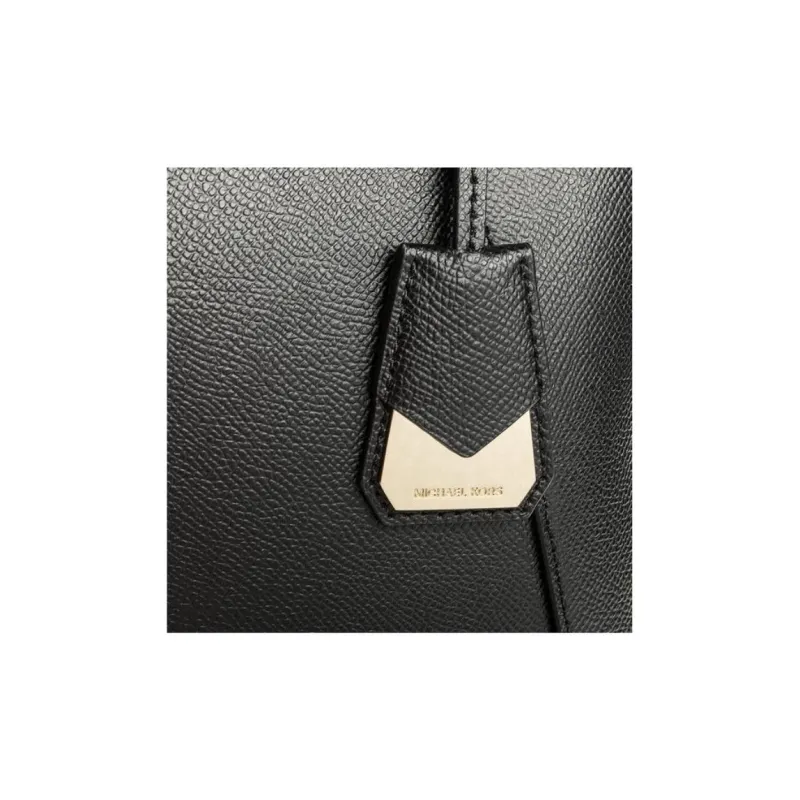 MICHAEL KORS Maddie Leather Totes Handbag Shoulder Bag Large Size Women's Black-5
