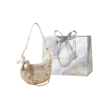 Miss Angel PU Crossbody Bag, Shoulder Bag Women's Little Bear White/Bear Yellow