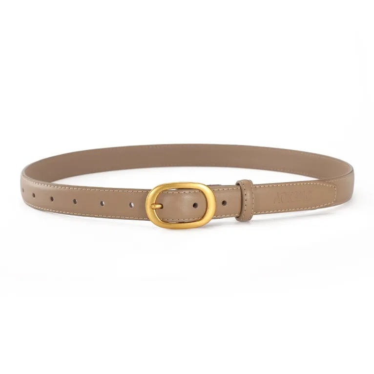 AOKANG Split Cow Leather Cow Split Leather Belts Women's 2.4cm-17