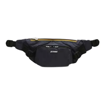 K WAY Nylon Fanny Pack Small Size Unisex Black