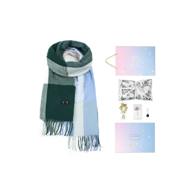 BAIJUAN Knit Scarves Unisex-18