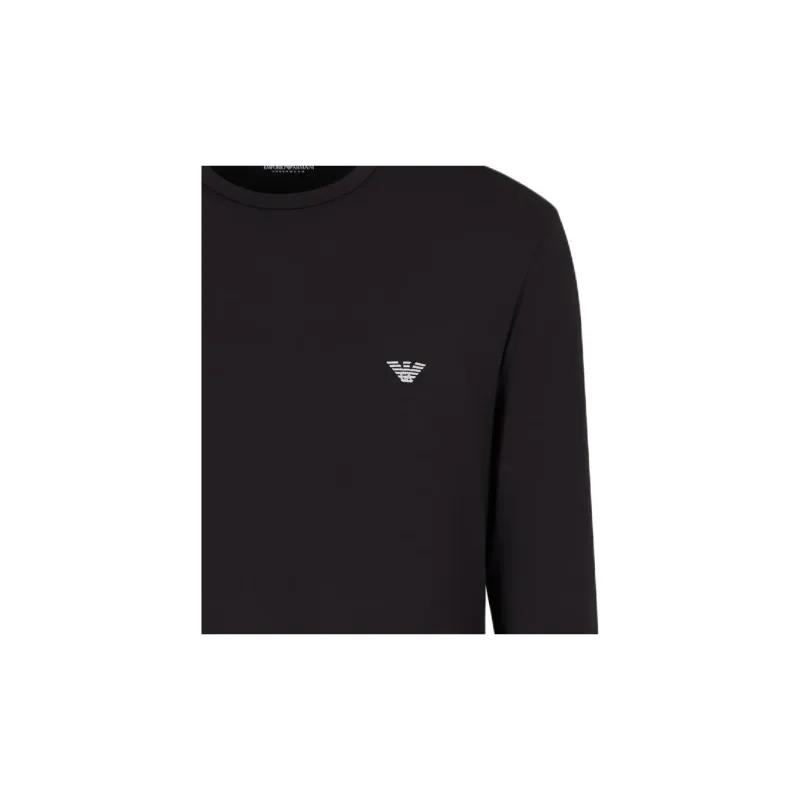 EMPORIO ARMANI Fitted Loungewear Top In Cosy Modal-5